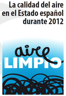 Documento de Calidad del aire en el Estado español durante 2012