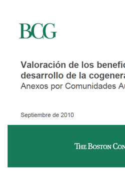 Documento de La cogeneración por comunidades autónomas