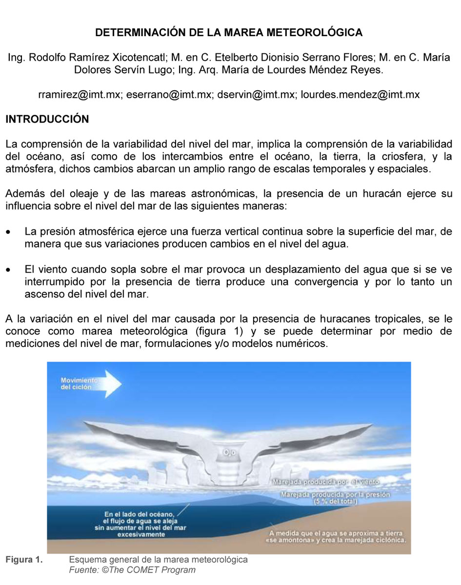 Documento de Determinación de la marea meteorológica