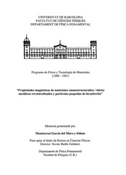 Documento de Propiedades magneticas de materiales nanoestructurados