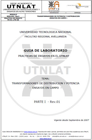Documento de Ensayos en campo de Transformadores de Potencia